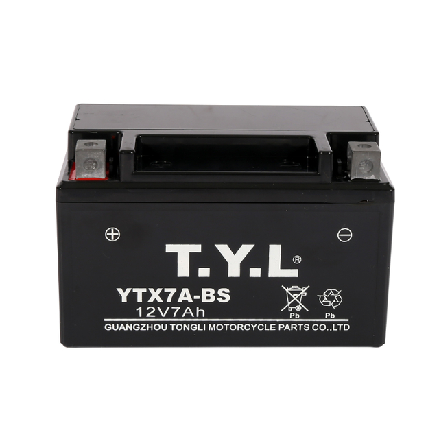 YTX7A-BS Maintenance-free Easy-to-install Motocycle Battery With Logo