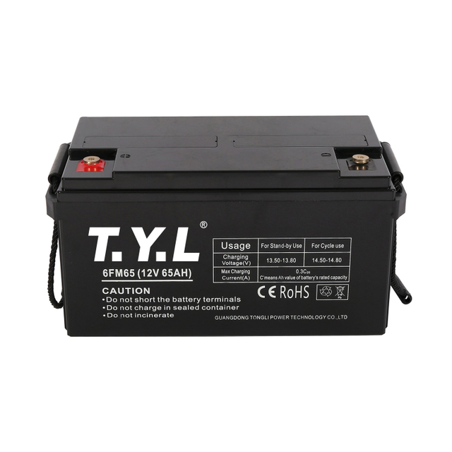 12V65AH Rectangular High Voltage Storage Battery For Home