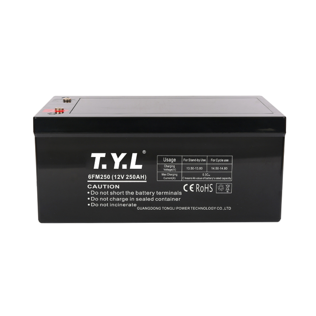 12V250AH Large Size Long-lasting Storage Battery For Wind Turbines