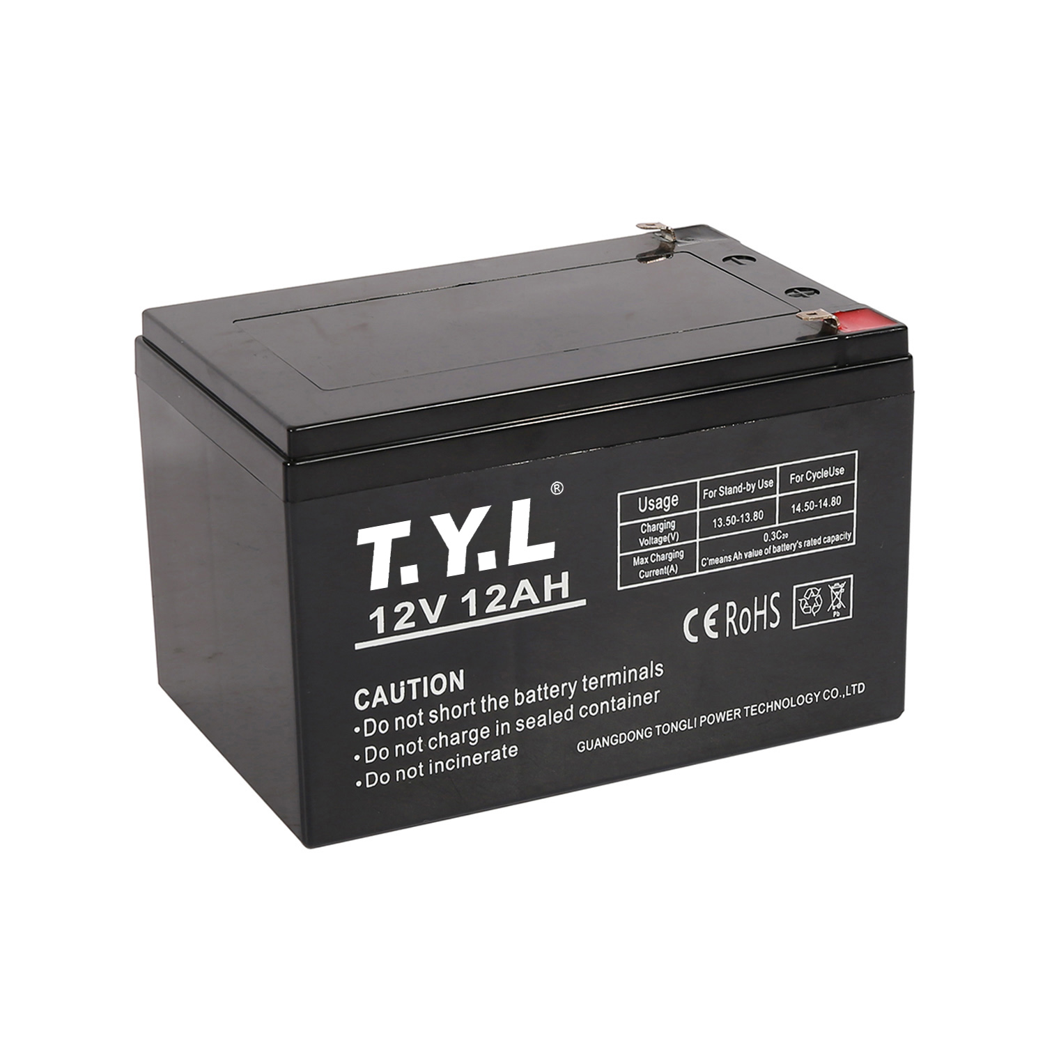 12V13AH Plastic Chemical Storage Battery For Industrial Areas