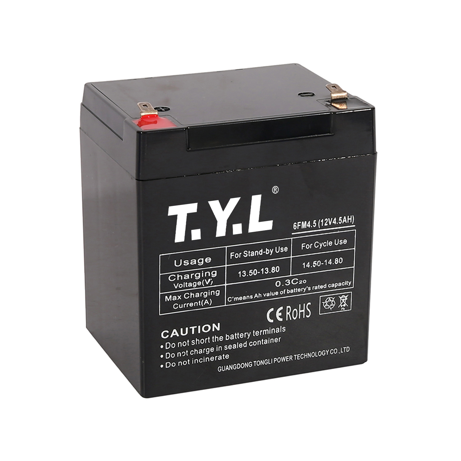 12V4AH Rectangular Chemical Storage Battery 